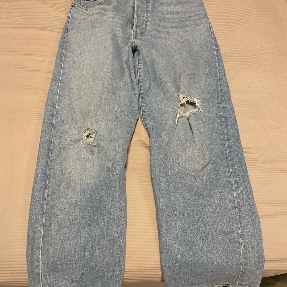 Signature by Levi Strauss Blue Ankle Cropped Jeans